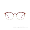 Stainless Steel Eyeglasses Unisex Vintage Round Metal Frame Glasses